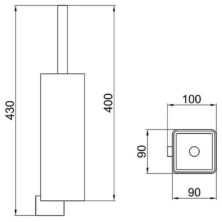 Ершик для унитаза Webert Living LV501301015 купить в интернет-магазине сантехники Sanbest