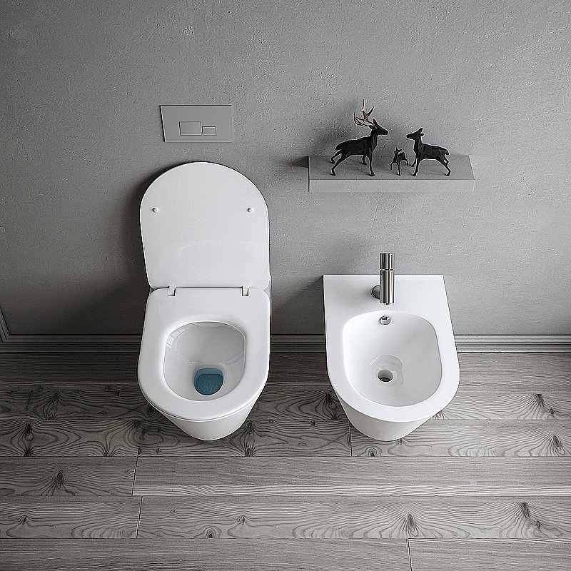 Унитаз Boheme Avva 972-W белый глянцевый, безободковый купить в интернет-магазине Sanbest