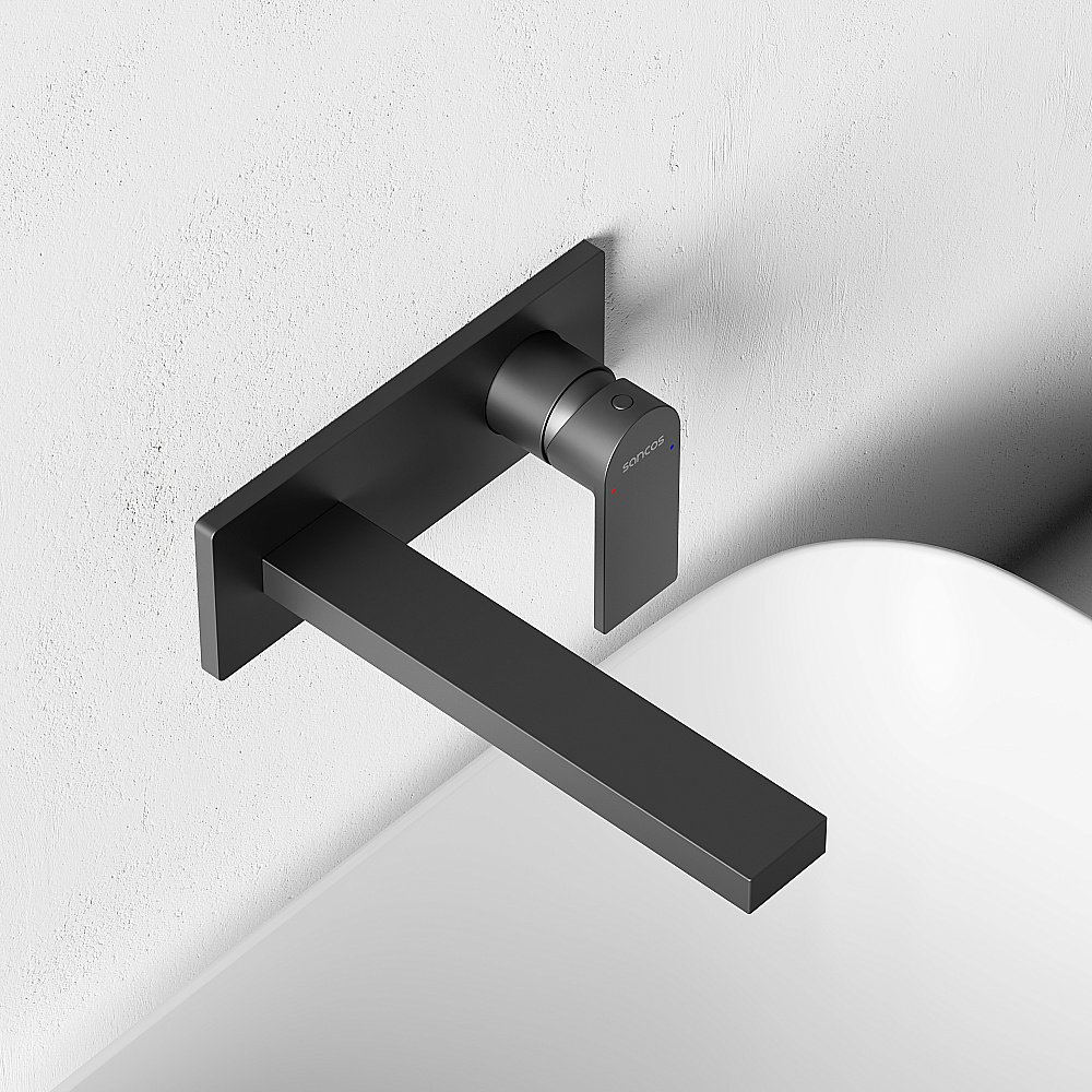 Смеситель для раковины Sancos Studio SC9017GG вороненая сталь купить в интернет-магазине сантехники Sanbest