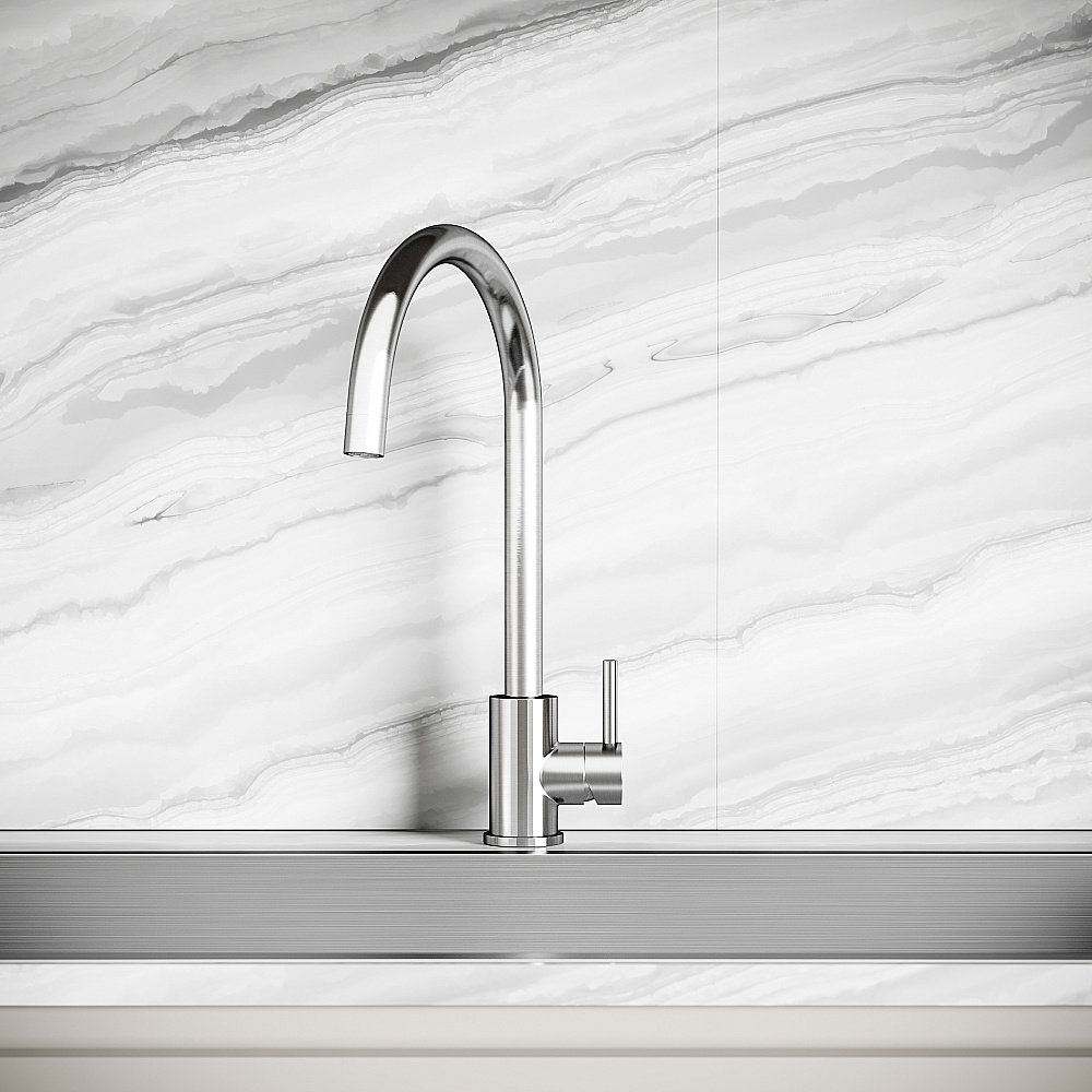 Смеситель для кухни Sancos Stainless SC12001SS нержавеющая сталь купить в интернет-магазине сантехники Sanbest