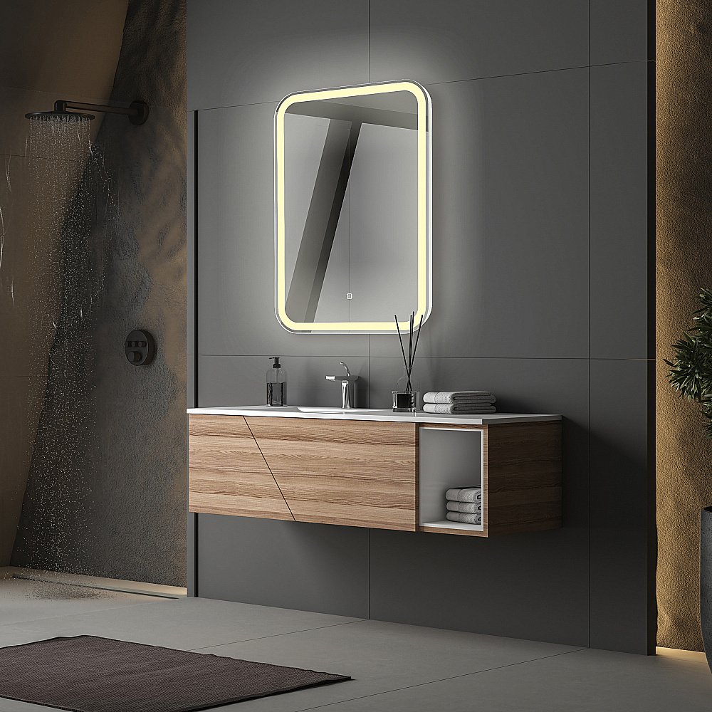 Зеркало ABBER See AG6106S 55x80 в ванную от интернет-магазине сантехники Sanbest