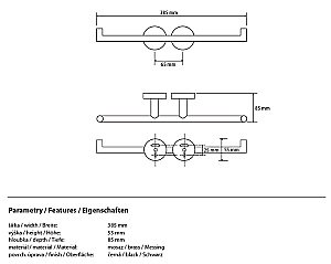 Держатель для туалетной бумаги Bemeta Dark 104201070 купить в интернет-магазине сантехники Sanbest