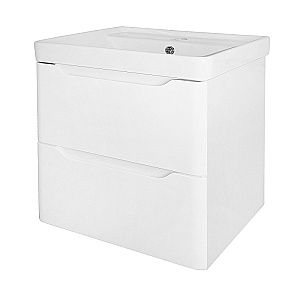 Тумба с раковиной Azario LOTOS 50/2 CS00094771 белая/дуб для ванной в интернет-магазине Sanbest