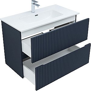 Тумба с раковиной Aquanet Джейн 90 313303 маренго для ванной в интернет-магазине Sanbest