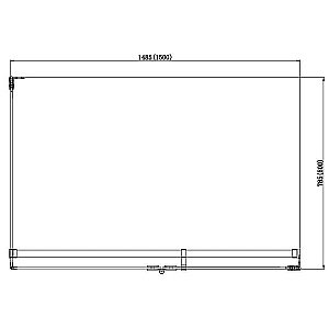 Душевой угол Aquanet Beta NWD1231 150x80 L левый, стекло прозрачное/профиль хром купить в интернет-магазине Sanbest