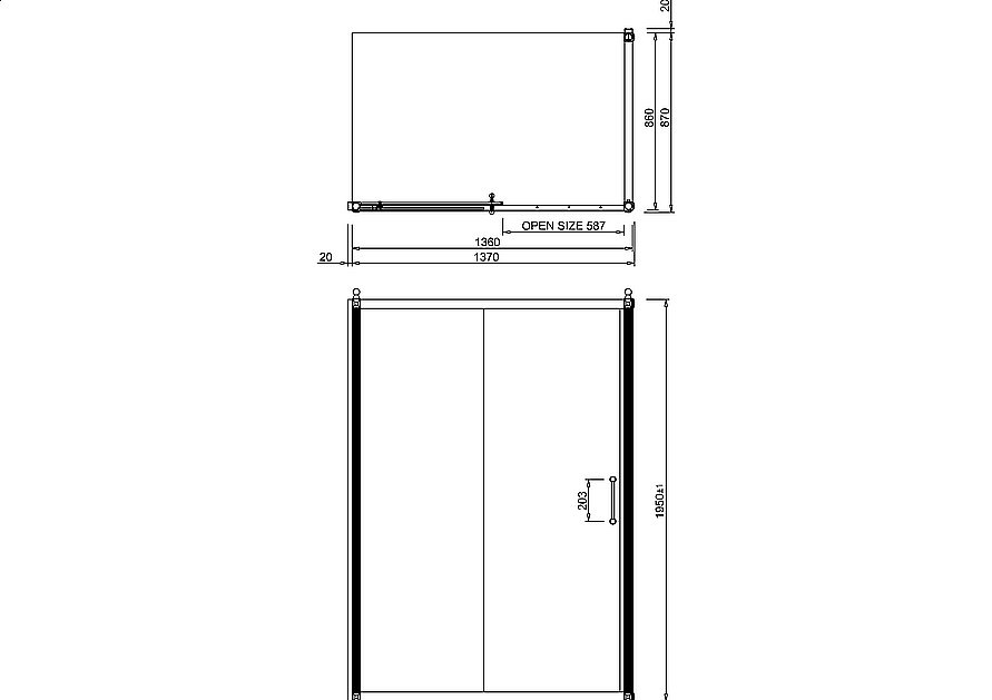 Душевой уголок Burlington C8S/C14 140x90 стекло прозрачное/профиль хром купить в интернет-магазине Sanbest