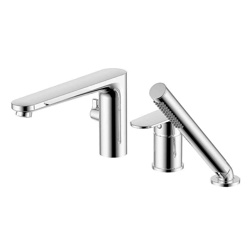 Смеситель на борт ванны Aquatek Ника AQ1848CR хром купить в интернет-магазине сантехники Sanbest