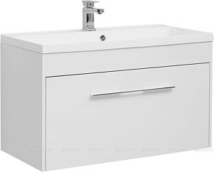 Мебель для ванной Aquanet Августа 274142 100 белый глянец для ванной в интернет-магазине Sanbest