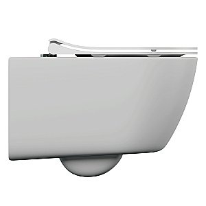 Унитаз подвесной Cersanit NATURE OVAL CO DPL EO c инсталляцией VECTOR/кнопка CORNER хром, с крышкой микролифт, безободковый купить в интернет-магазине Sanbest