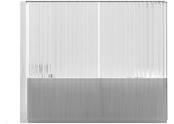 Карниз для ванны Aquanet 180x80 хром купить в интернет-магазине сантехники Sanbest