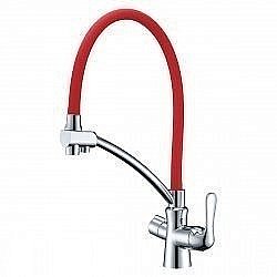 Смеситель для кухни Lemark Comfort LM3070C красный купить в интернет-магазине сантехники Sanbest
