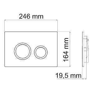 Инсталляция для унитаза WasserKraft Dill 61TLT.010.ME.BN01 с кнопкой никель купить в интернет-магазине сантехники Sanbest