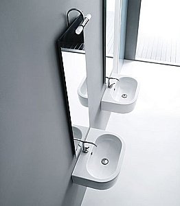 Раковина Kerasan Flo 60 3142bi*1 белая купить в интернет-магазине Sanbest