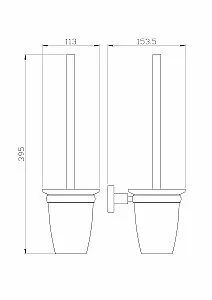 Ершик для унитаза WONZON & WOGHAND EASY WW-8129 хром купить в интернет-магазине сантехники Sanbest