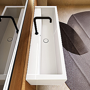Раковина подвесная Kerasan Kanaal 120 5742*1 Белый купить в интернет-магазине Sanbest