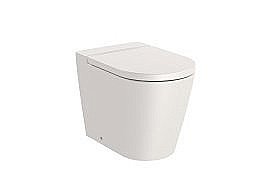 Унитаз приставной Roca Inspira Round Rimless 347526650 безободковый, бежевый купить в интернет-магазине Sanbest