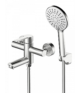 Смеситель для ванны Agger Easy A3121222 с душевым набором, сатин матовый купить в интернет-магазине сантехники Sanbest