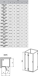 Душевой уголок Ravak Brilliant BSDPS 110x80 стекло прозрачное/хром купить в интернет-магазине Sanbest