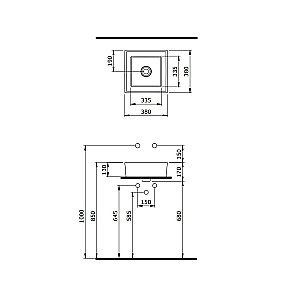 Раковина Berges Mascon 38 181004 белая купить в интернет-магазине Sanbest