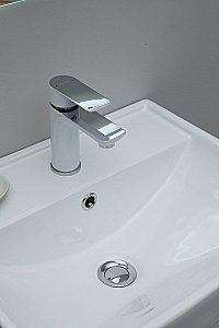 Тумба с раковиной Aquanet Оптима 50 344802+301802 светлый дуб для ванной в интернет-магазине Sanbest