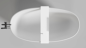 Полка для ванны Salini GABBIANO 1906201M 90 белая матовая купить в интернет-магазине сантехники Sanbest