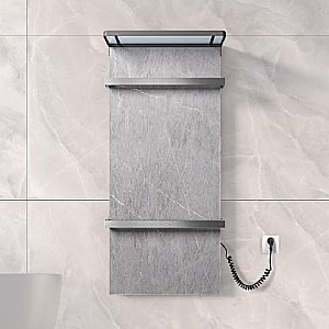 Полотенцесушитель Black&White MOON N-388AG Armani Grey/серый мрамор купить в интернет-магазине сантехники Sanbest