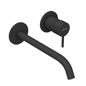 Смеситель для раковины Cezares LEAF LEAF-BLI2-20-L-NOP черный матовый купить в интернет-магазине сантехники Sanbest