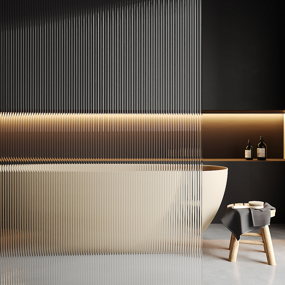 Душевое ограждение WasserKRAFT Rur 30W40GR-FL 120 профиль графит/стекло рифленое купить в интернет-магазине Sanbest