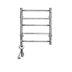 Полотенцесушитель электрический Domoterm Орфей П5 500x700 EL хром левый купить в интернет-магазине сантехники Sanbest