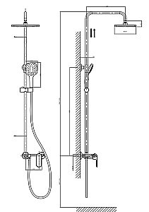 Душевая система D&K Venice Gondola DA1023701B14 купить в интернет-магазине сантехники Sanbest
