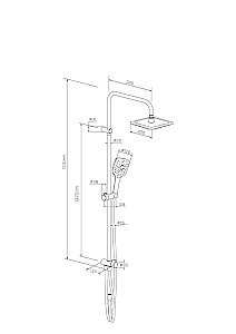 Душевая система RedBlu by Damixa Origin Evo 978200000 купить в интернет-магазине сантехники Sanbest