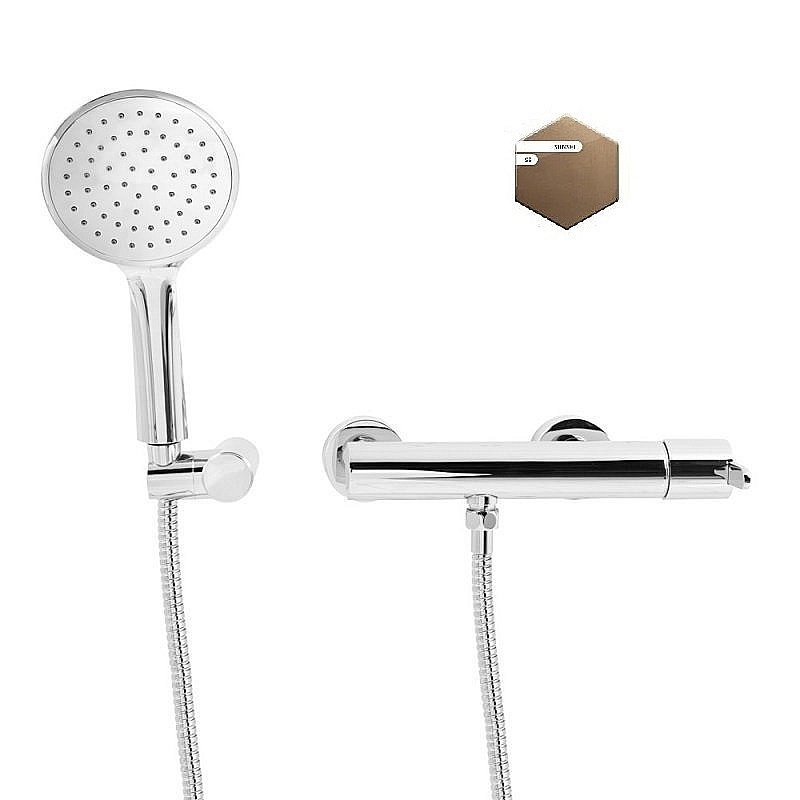 Смеситель для душа Cezares LEAF-D-L-SS Sunset купить в интернет-магазине сантехники Sanbest