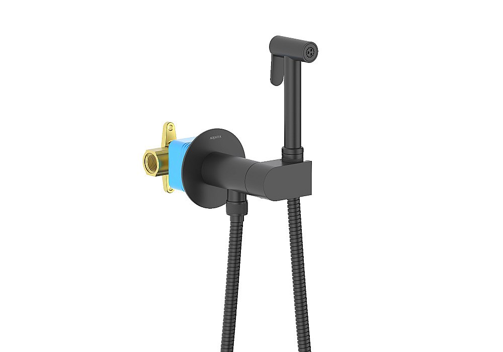 Гигиенический душ Aquatek Оберон AQ1024MB черный матовый купить в интернет-магазине сантехники Sanbest