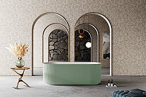 Ванна Abber 170х75 AS9601MCG зеленая матовая купить в интернет-магазине Sanbest