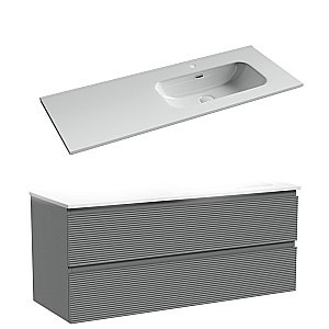 Тумба с раковиной Sancos Folk FL120ES/CN7006 120 Ergraut soft для ванной в интернет-магазине Sanbest