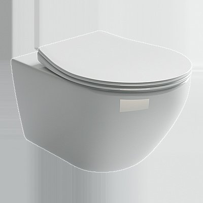 Унитаз подвесной Ceramica Nova PEARL CN8001 безободковый, с крышкой микролифт купить в интернет-магазине Sanbest