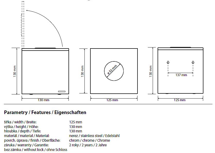 Салфетница Bemeta Hotel 105103071 купить в интернет-магазине сантехники Sanbest