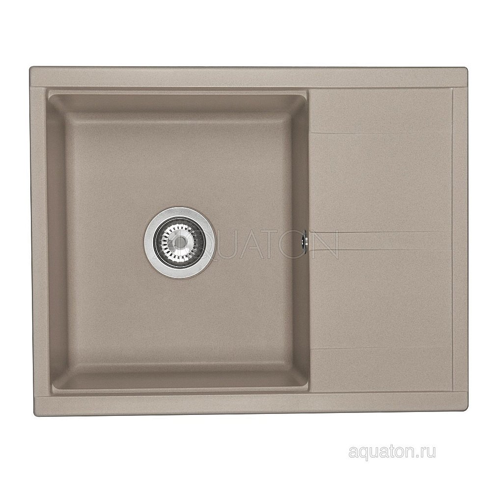 Мойка для кухни Акватон Делия 65 1A718632DE250 серый купить в интернет-магазине сантехники Sanbest