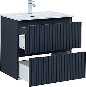 Тумба с раковиной Aquanet Джейн (Flat) 335428/330430 70 маренго для ванной в интернет-магазине Sanbest