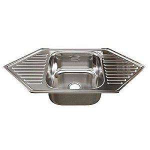 Мойка кухонная MIXLINE ML 532313 хром купить в интернет-магазине сантехники Sanbest