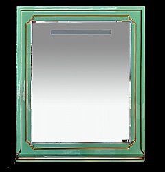 Зеркало Misty Praga 90x100 Зеркало салатовая/ патина в ванную от интернет-магазине сантехники Sanbest