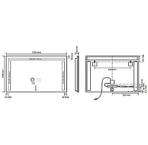 Зеркало Bemeta 101401137 хром в ванную от интернет-магазине сантехники Sanbest