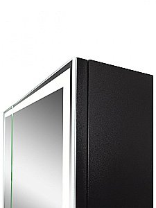 Зеркальный шкаф с подсветкой Art&Max TECHNO AM-Tec-1000-800-2D-F-Nero купить в интернет-магазине сантехники Sanbest