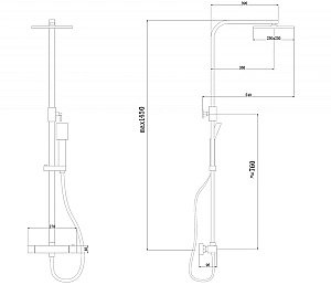 Душевая система ABBER Daheim AF8260WL белый матовый купить в интернет-магазине сантехники Sanbest