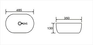 Раковина Koller Pool ROUND 48,5 RN-0485-WB белая купить в интернет-магазине Sanbest
