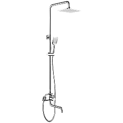 Душевая система Elghansa 2306683-2L (Set-17) хром купить в интернет-магазине сантехники Sanbest