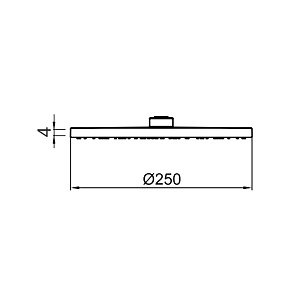 Верхний душ Webert SHOWER SET AC1012015STEEL хром купить в интернет-магазине сантехники Sanbest