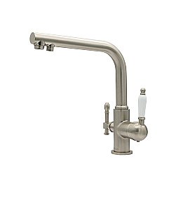 Смеситель для кухни Milacio Castellon Ceramic MC.512.SN сатин купить в интернет-магазине сантехники Sanbest