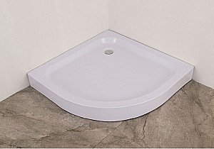 Душевой уголок Orange E01-100TB с поддоном 100х100 стекло прозрачное/профиль черный купить в интернет-магазине Sanbest