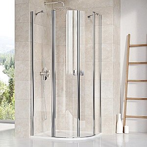 Душевой уголок Ravak Chrome CSKK4 90х90 профиль блестящий/стекло прозрачное купить в интернет-магазине Sanbest